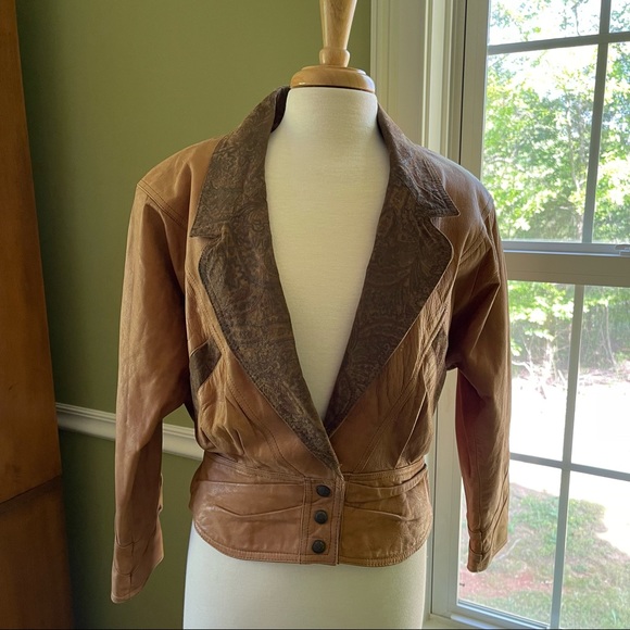 Vintage Winlet Authentic Leather Bomber Jacket - Picture 14 of 14